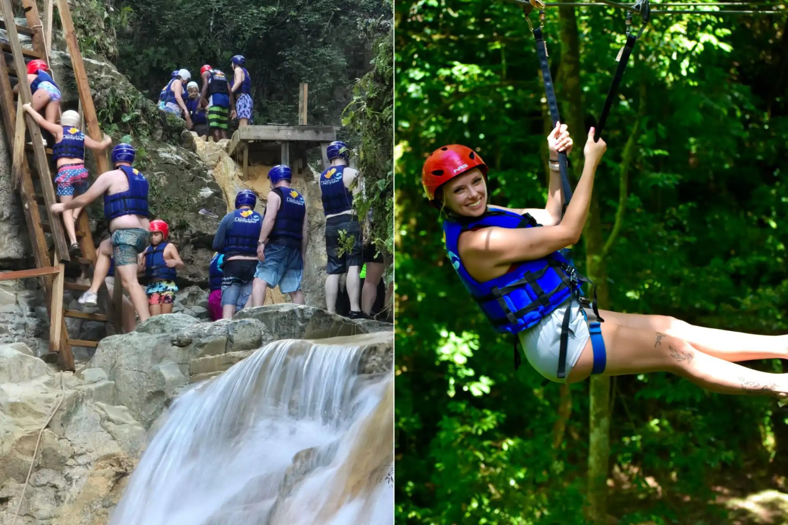 Waterfalls and Zipline Combo